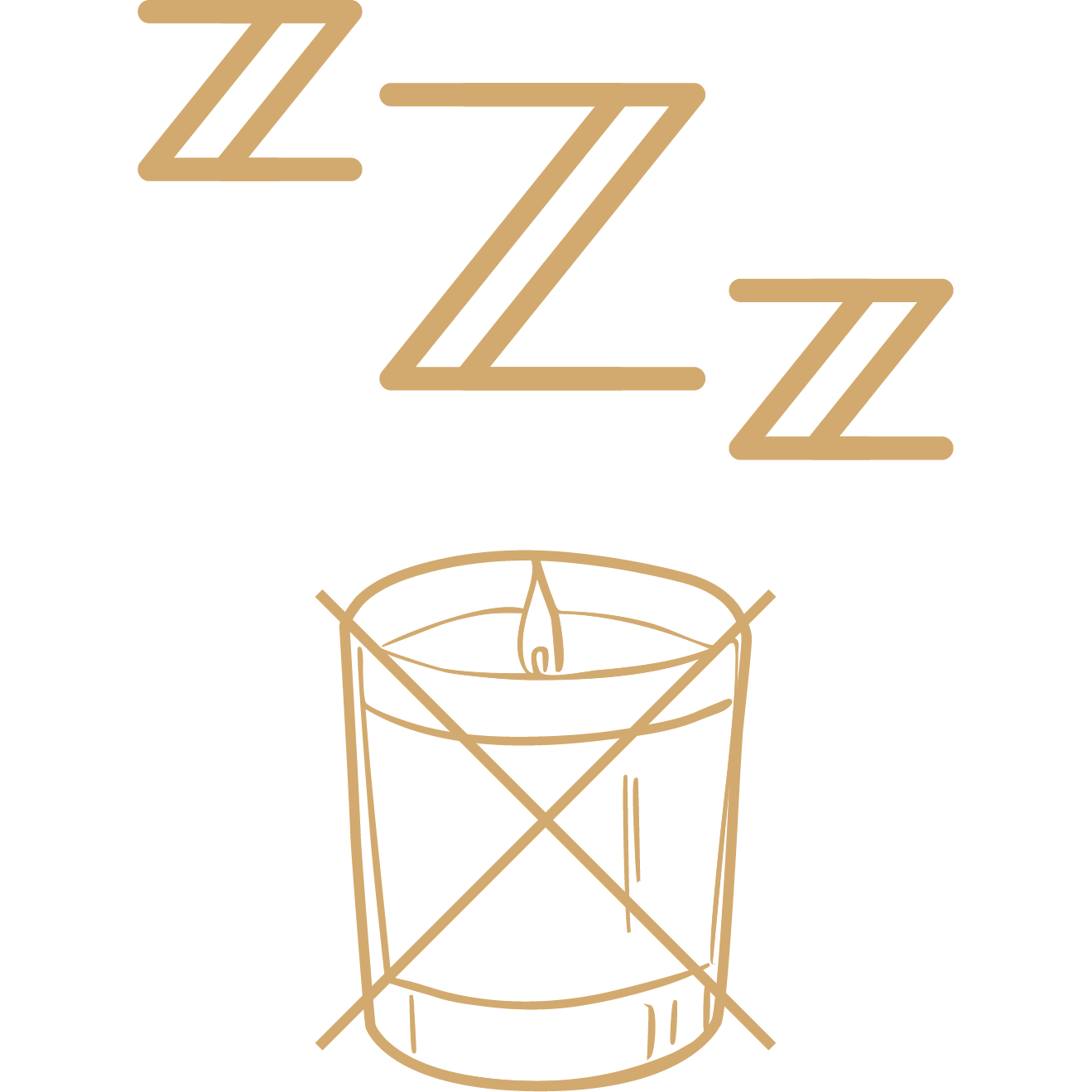 Be sure to extinguish your candle before leaving home or sleeping. 